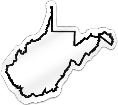 West Virginia Shaped Magnet