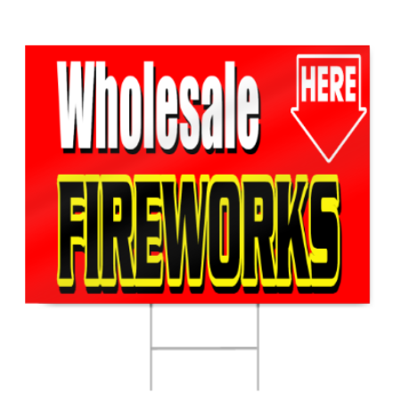 Wholesale Fireworks Sign