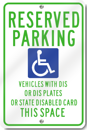 Wisconsin Handicap Parking Signs