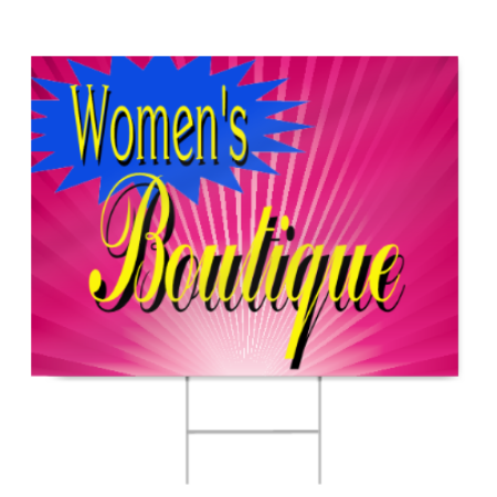 Women's Boutique Sign