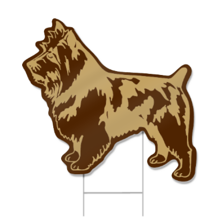 Yorkie Dog Shaped Sign