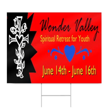 Youth Retreat Praise Sign