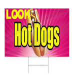 Hot Dog Cart Sign