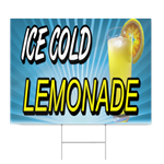 Ice Cold Lemonade Sign