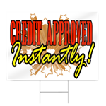 Instant Approval Credit Sign