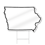 Iowa Shaped Sign