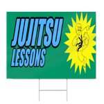 Jujitsu Lessons Sign