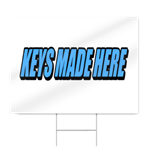 Keys Made Here Block Lettering Sign