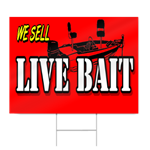 Live Bait Sign