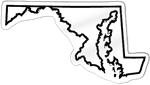 Maryland Shaped Magnet