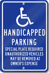 Massachusetts Handicapped Parking Signs