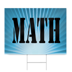 Math School Sign