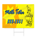 Math Tutor Sign