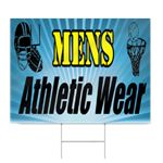 Mens Athletic Wear Sign