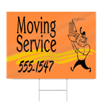 Moving Service Sign