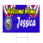 Navy Military Welcome Home Sign