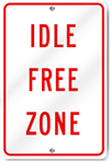 Idle Free Zone Sign