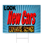 New Car Lot Sign