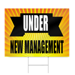 New Management Sign