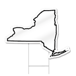 New York Shaped Sign