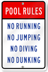 Pool Rules Sign