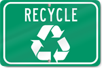 Horizontal Recycle Sign