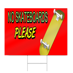 No Skateboards Sign