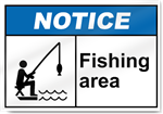 Fishing Area Notice Signs
