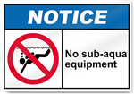 No Sub Notice Signs