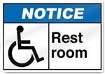 Rest Room Notice Signs