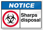 Sharps Disposal2 Notice Signs