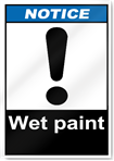 Wet Paint Notice Signs