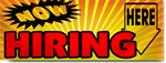 Now Hiring Banners