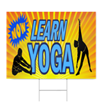 Now Learn Yoga Sign