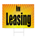 Now Leasing Sign