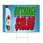 Oil Change $19.95 Sign