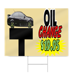 Oil Change Sign