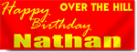 Custom Over the Hill Birthday Banners