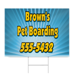 Pet Boarding Sign