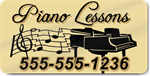 Piano Lessons Magnet