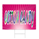 Pink Cotton Candy Sign