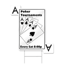 Playing Cards Shaped Sign