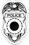 Police Badge Shaped Magnet