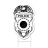 Police Badge Shaped Sign