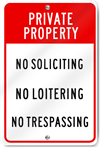 Private Property Rules Sign