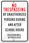 Unauthorized Persons Sign