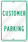 Customer Parking Sign