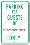 Parking For Guests Sign