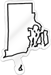 Rhode Island Shaped Magnet