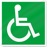Disabled Symbol Safety Sign